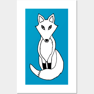 White Fox Posters and Art